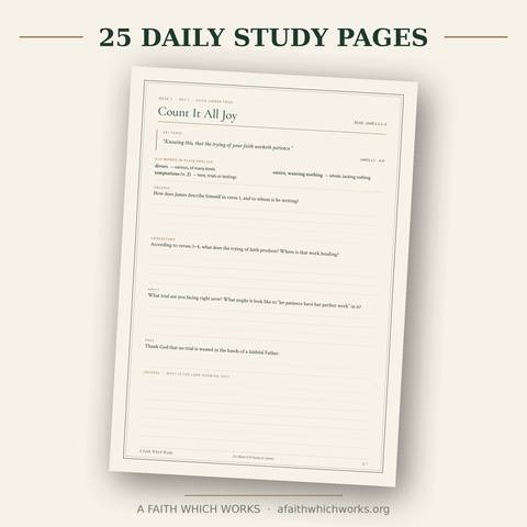 Book of James Bible Study — daily study page