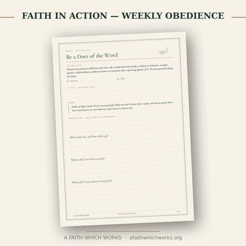 Book of James Bible Study — Faith in Action page